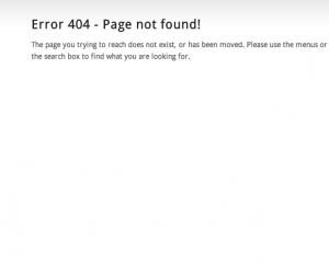 Wordpress Default 404 Error Page