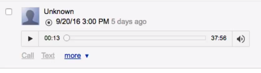 Google Voice Call Recording